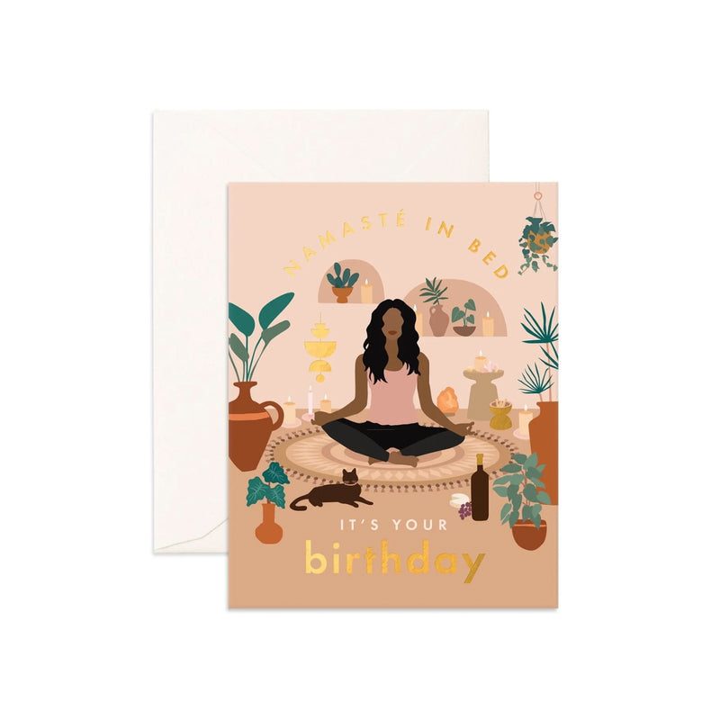 Card Namaste In Bed