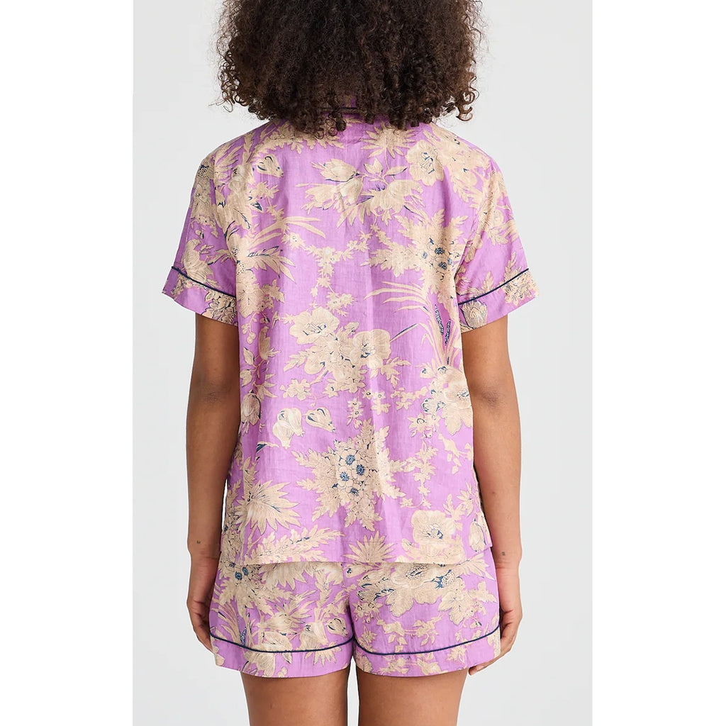 Pyjama Set Namaste - Purple Haveli Print