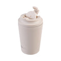 Coffee Cup Ceramic Lined SS - Oat