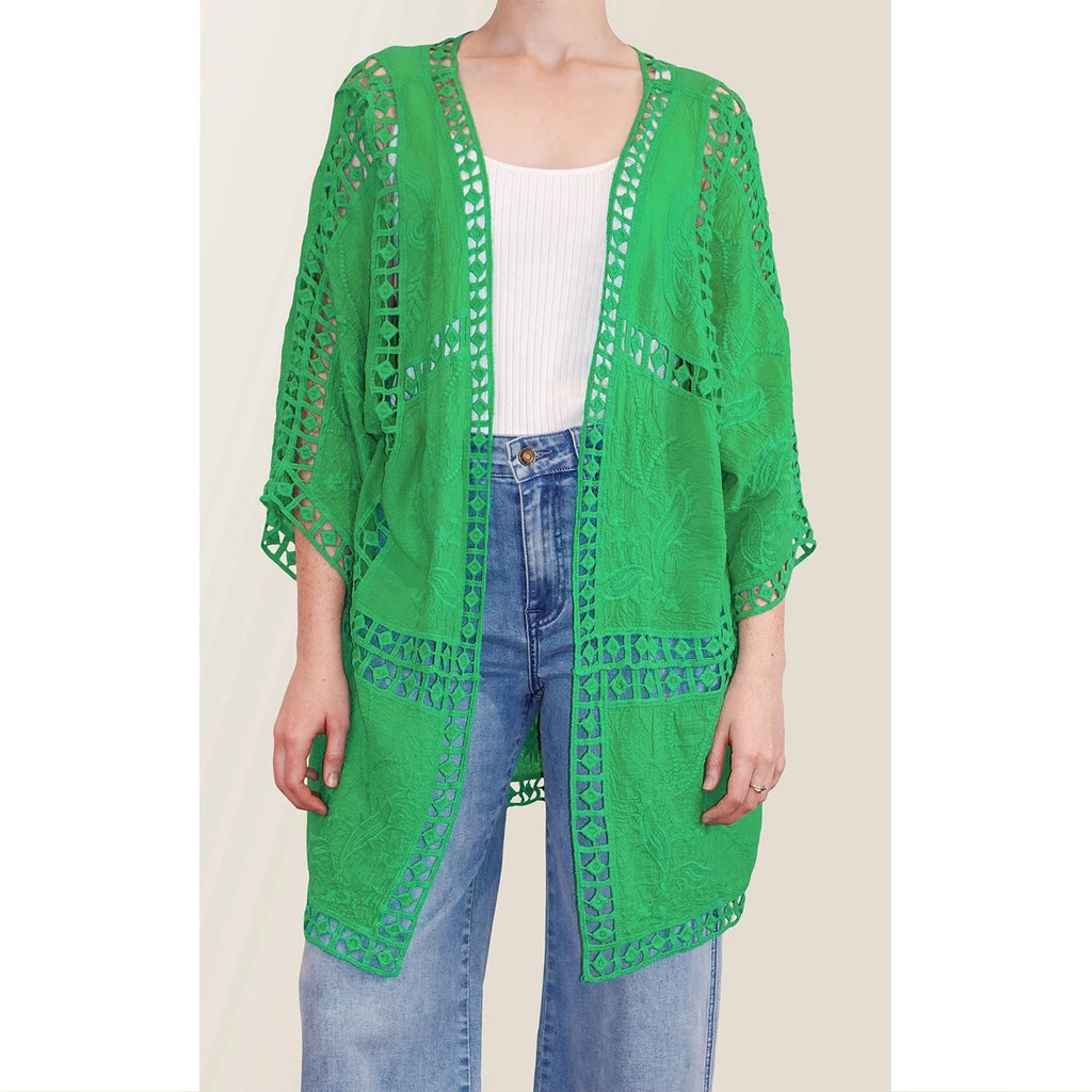 Kimono Oline Lace OS  - Green