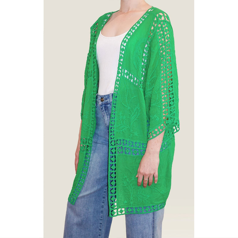 Kimono Oline Lace OS  - Green