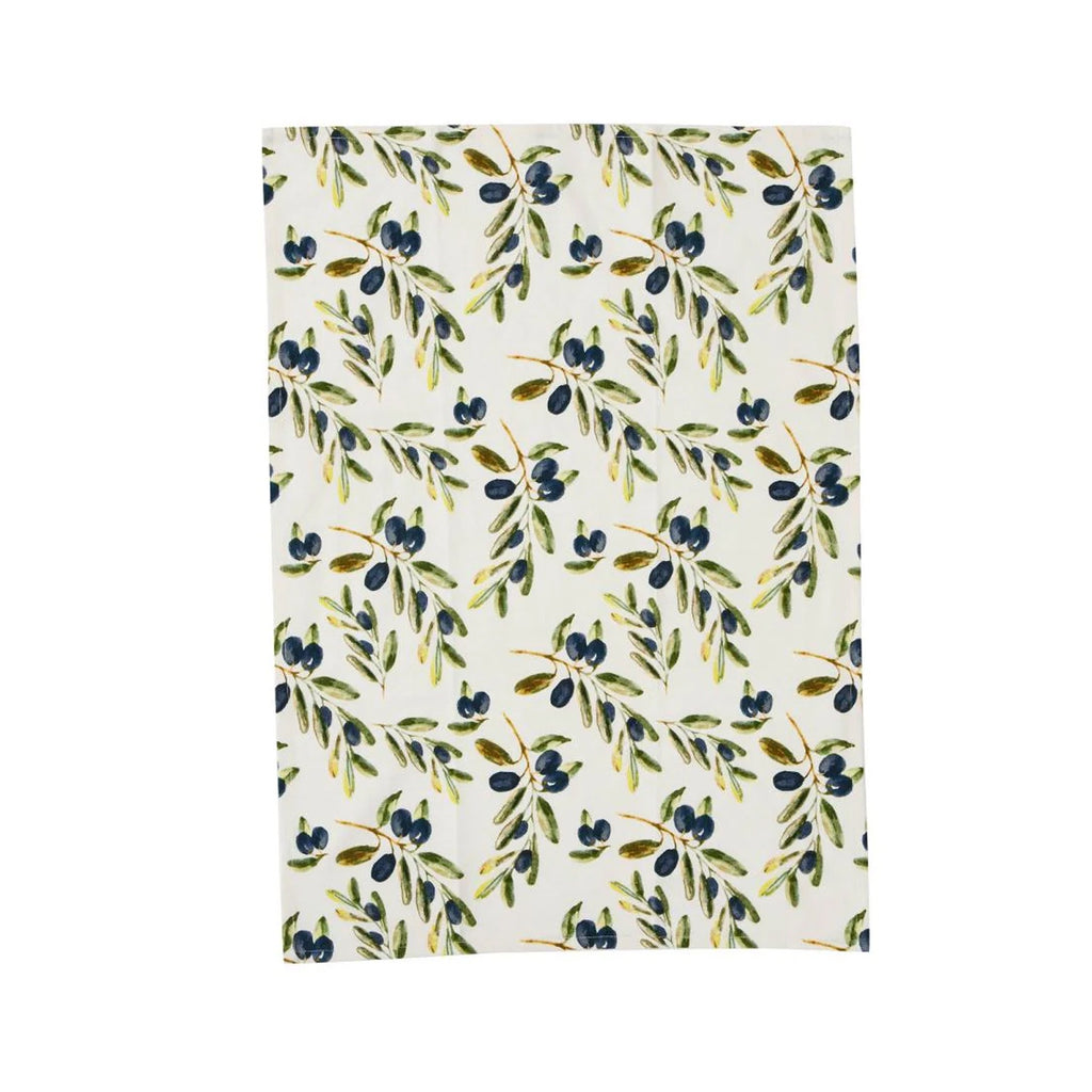 Tea Towel Set Oliva - Black & Green