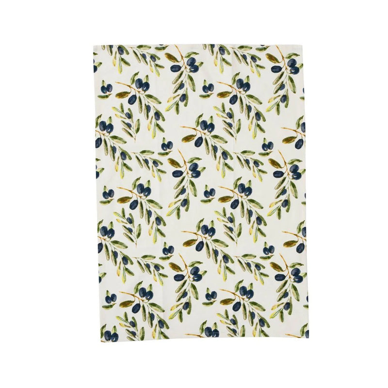 Tea Towel Set Oliva - Black & Green