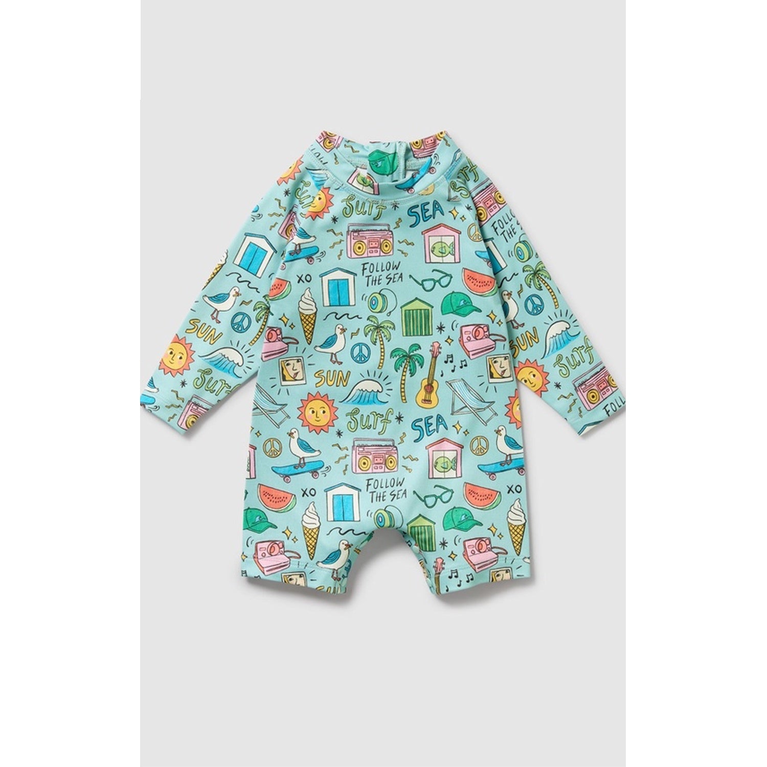 Baby Boyleg Swimsuit - Sun Surf & Sea