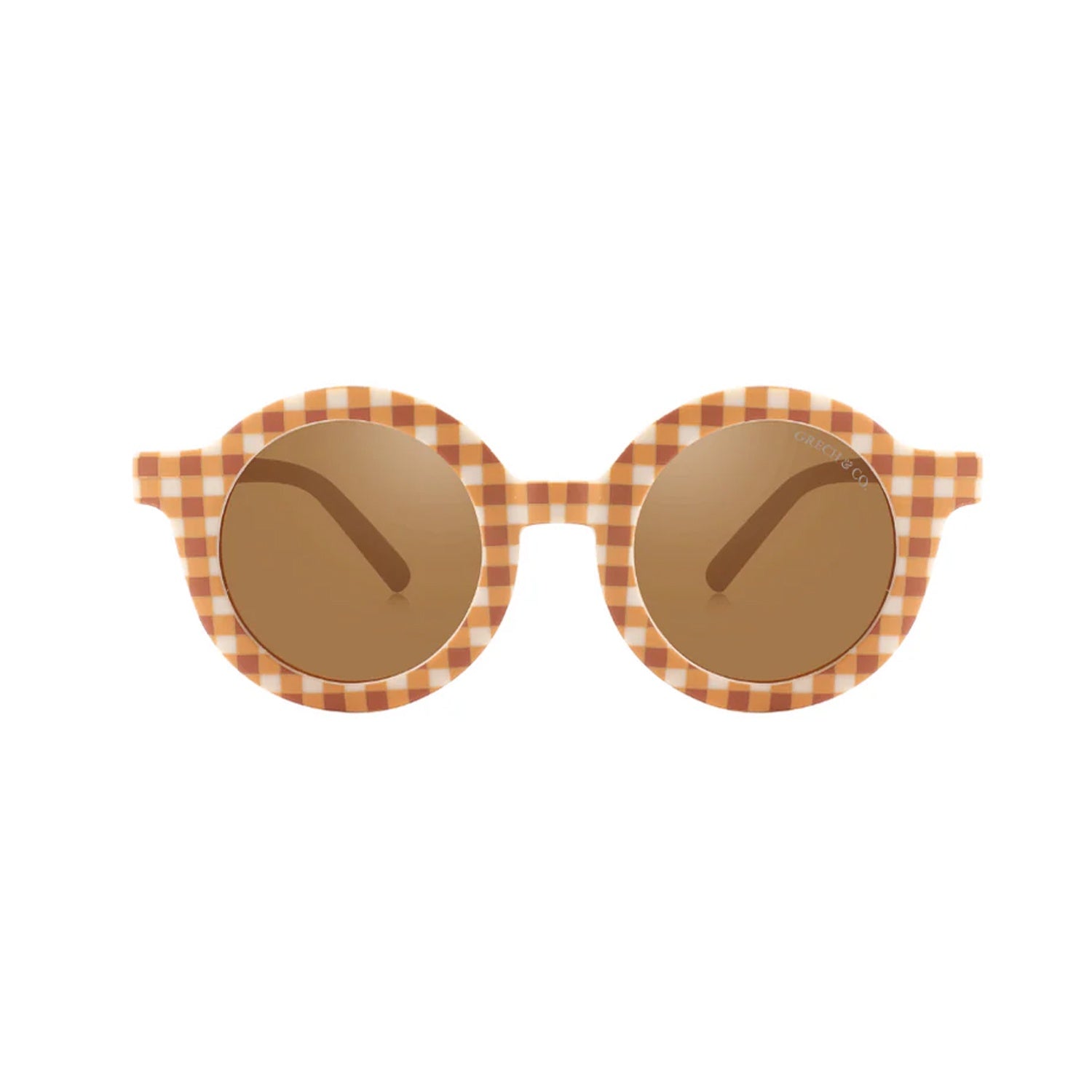 Sunglasses Baby/Child Original Round - Sienna Gingham