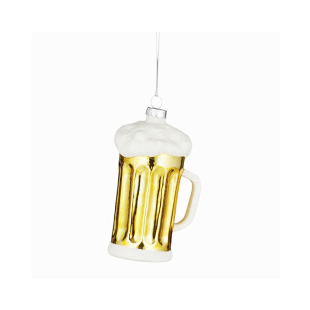 Ornament Beer Stein Frothy Glass