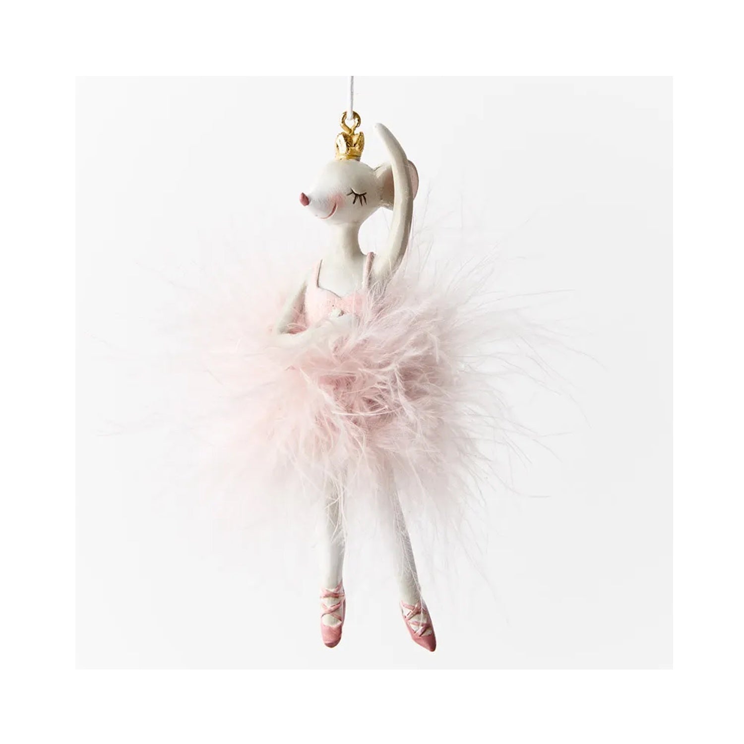Ornament Mouse Ballerina - Light Pink