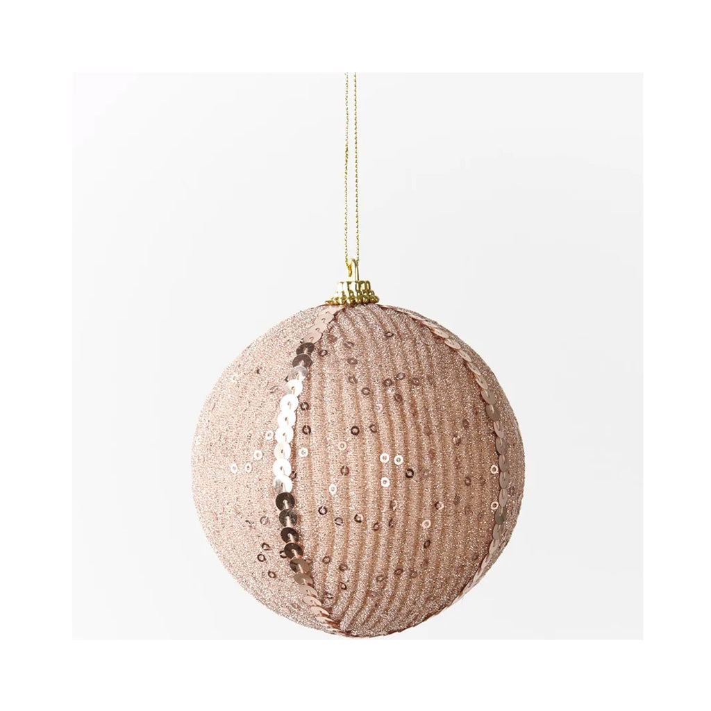 Ornament Sequin Ball - Rose Gold