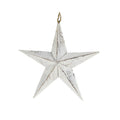Ornament Star Deco Wood 23cm - White