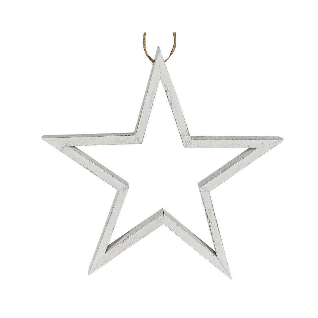 Ornament Star Deco Wood 40cm - Natural