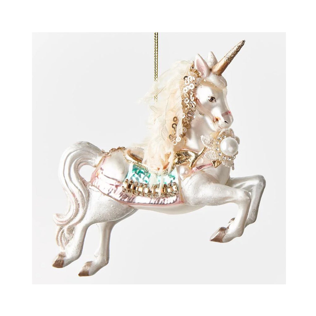 Ornament Unicorn - Ivory