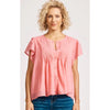 Top Orsula Button - Cameo