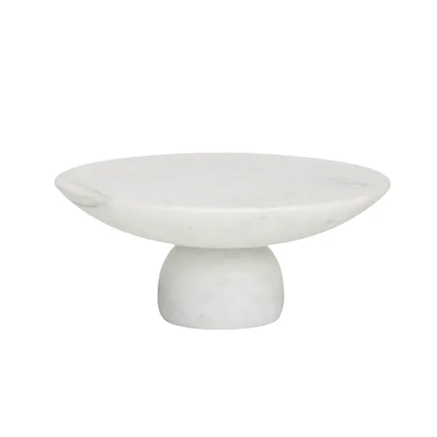 Cake Stand Otis Marble 30cm - White
