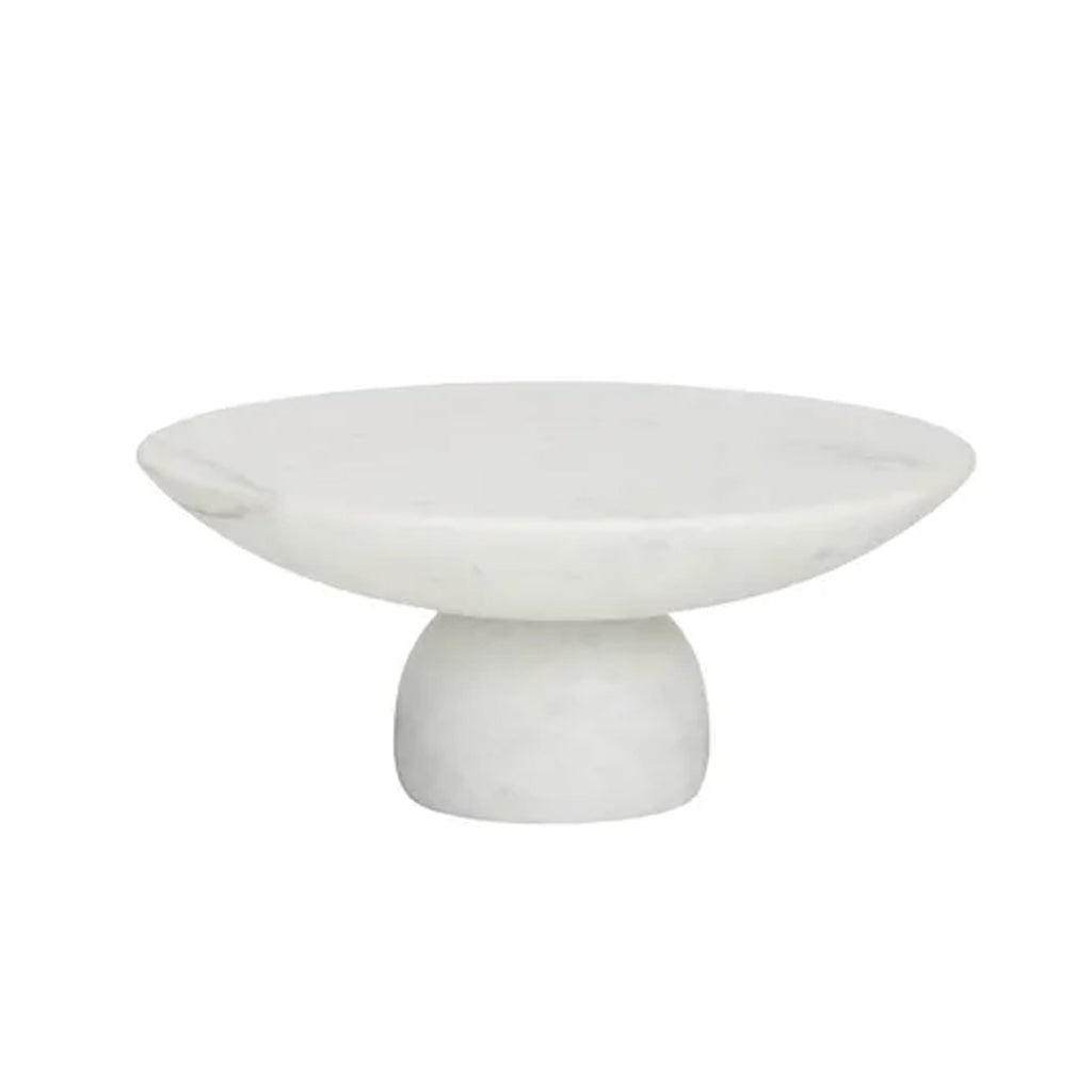 Cake Stand Otis Marble 30cm - White