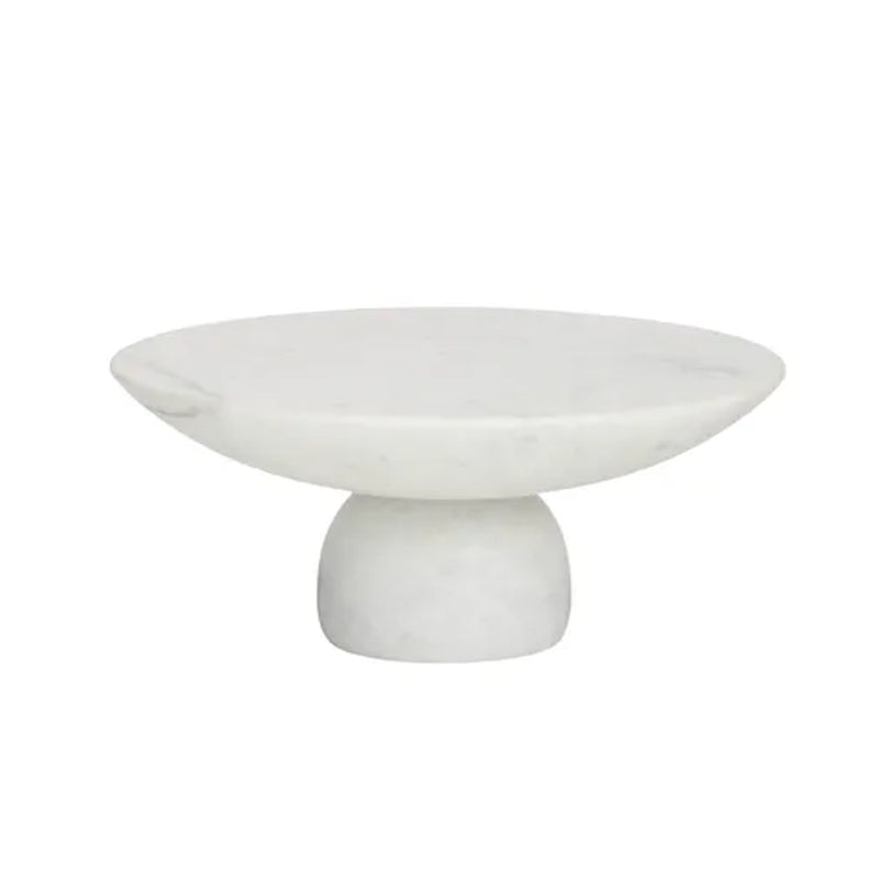 Cake Stand Otis Marble 30cm - White