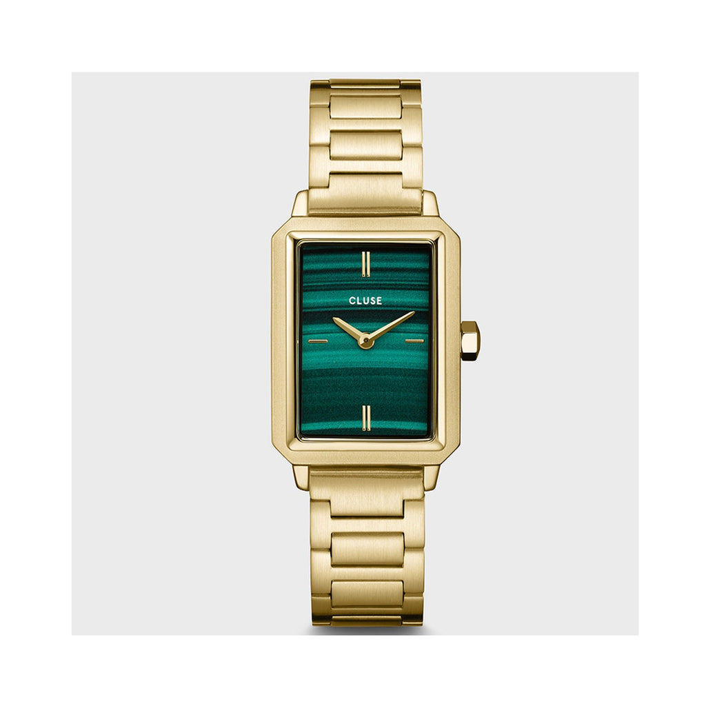 Watch Fluette Steel Green / Gold
