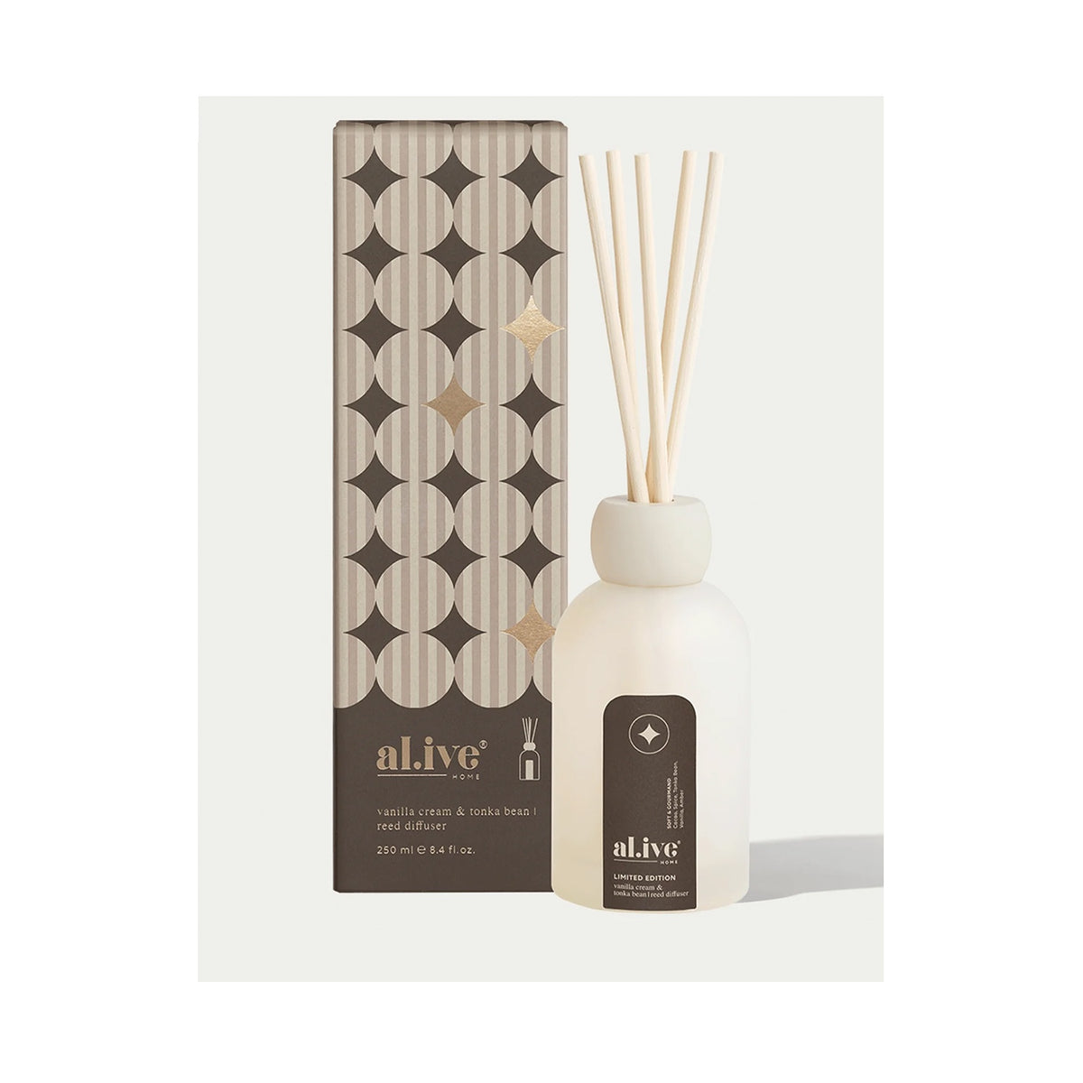 Reed Diffuser - Vanilla Cream & Tonka Bean