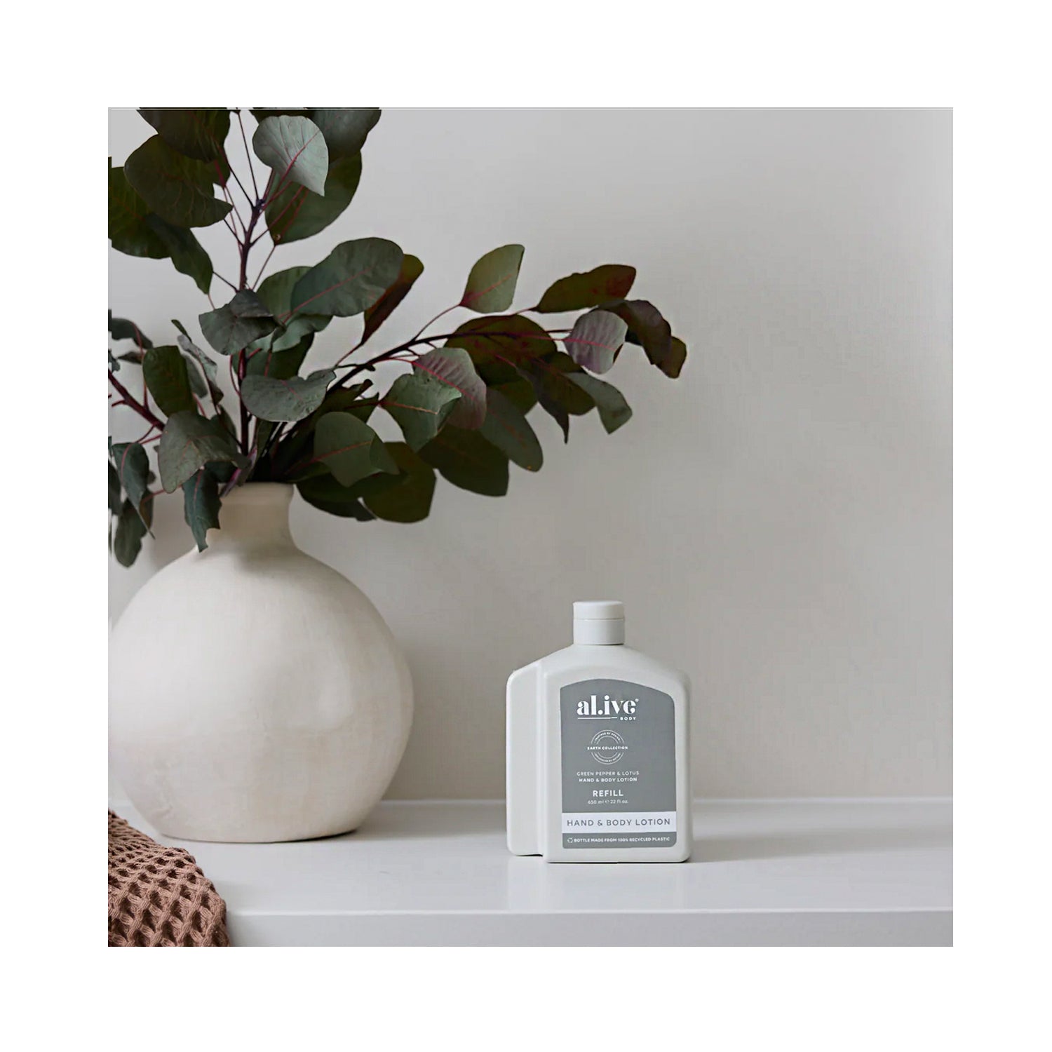 Hand & Body Lotion Refill 650ml - Green Pepper & Lotus