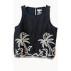 Top Palm Embroidery - Black