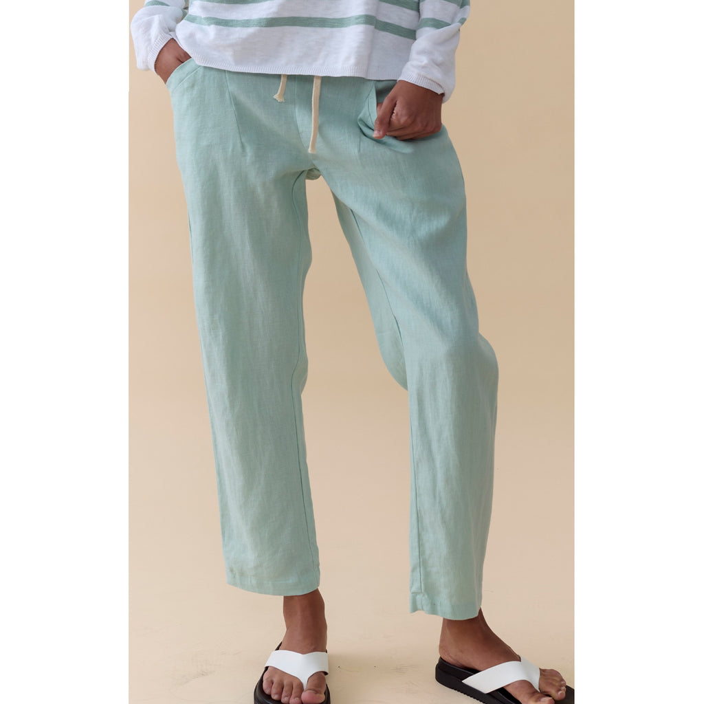 Pant Luxe Linen Duck Egg