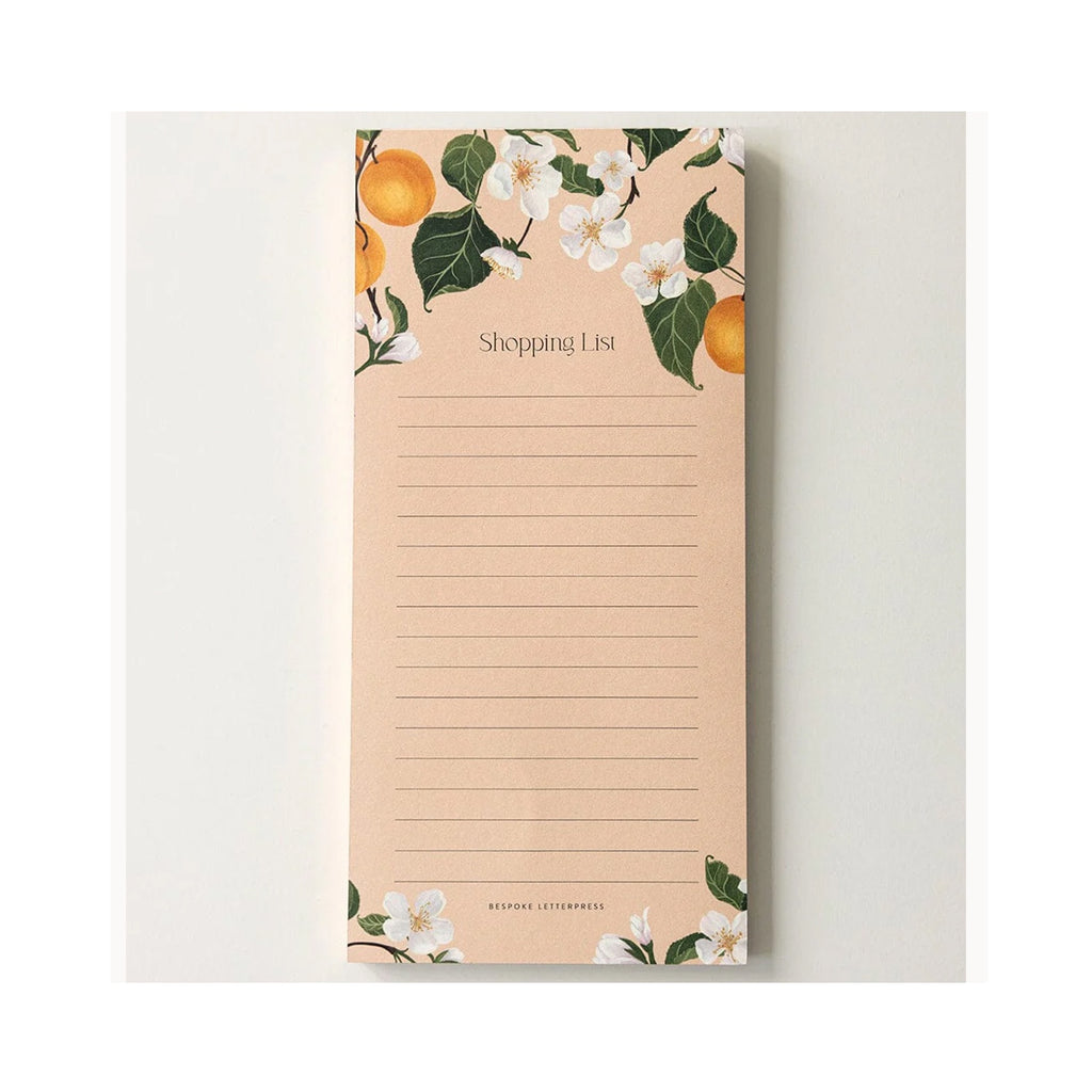 Notepad Shopping List - Peaches