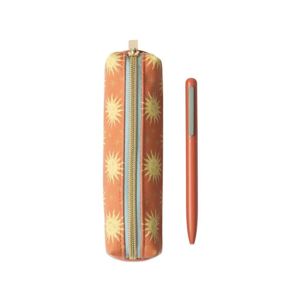 Pen & Pouch Set - Terracotta Sun