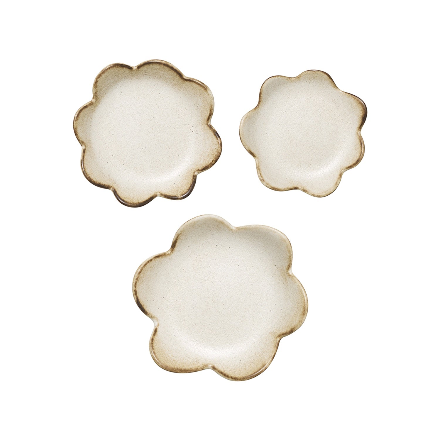 Plate Flower Set 3 cecile