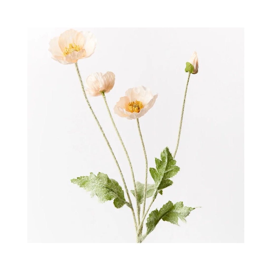 Faux Poppy Iceland Spray - Peach