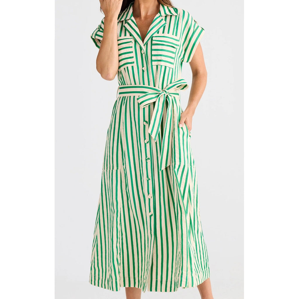 Dress Portia Jade Stripe