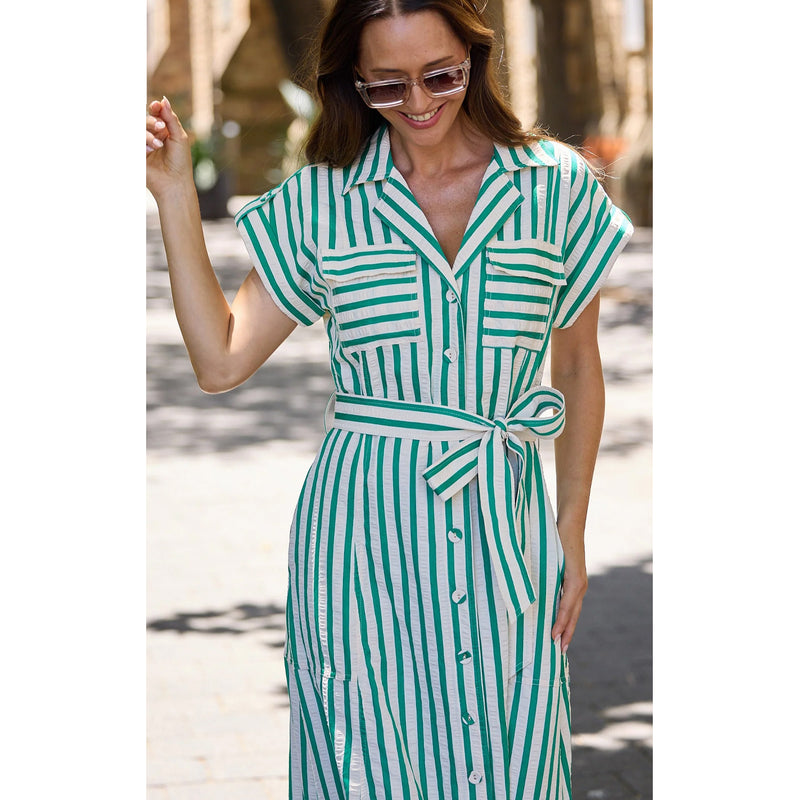 Dress Portia Jade Stripe