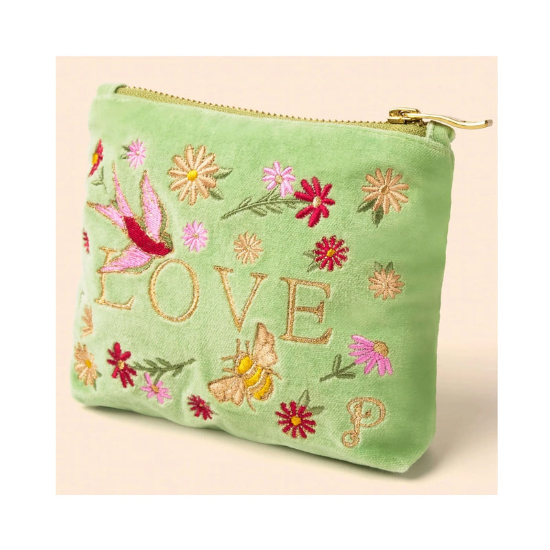 Pouch Velvet Mini - Love In A Meadow