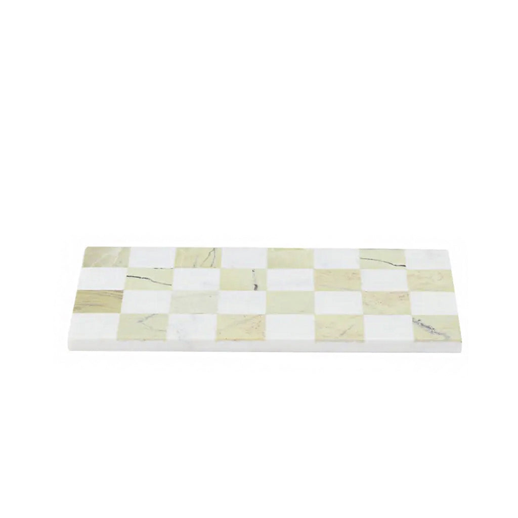 Board Quadrata Marble  - Green & White