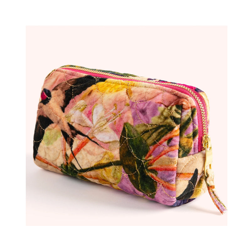 Vanity Bag Quilted - Cream Posy
