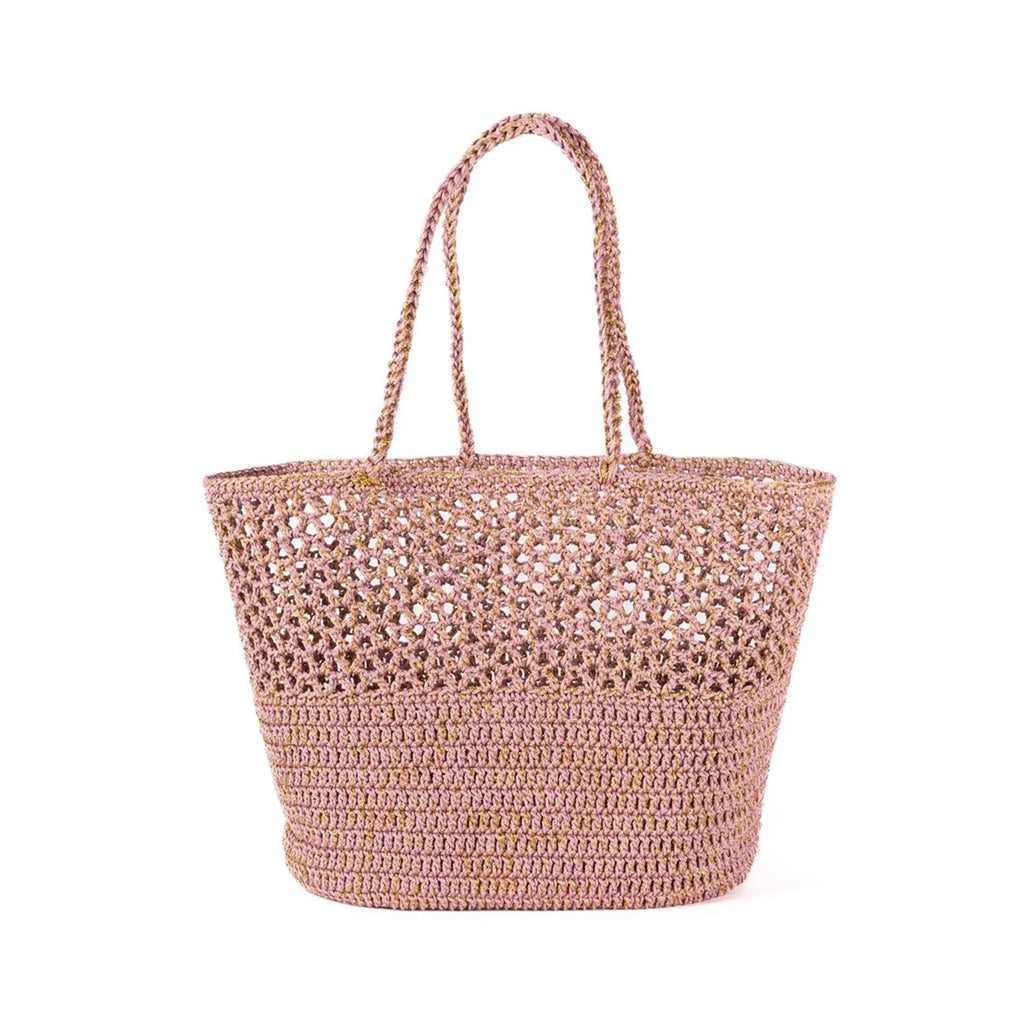 Basket Crochet Romy - Tea Rose & Gold