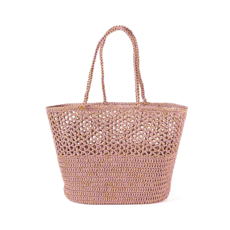 Basket Crochet Romy - Tea Rose & Gold