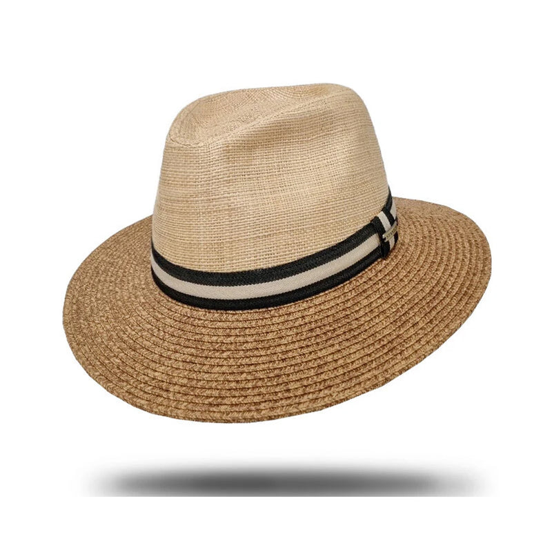 Hat Fedora Raffia Blend - Tan