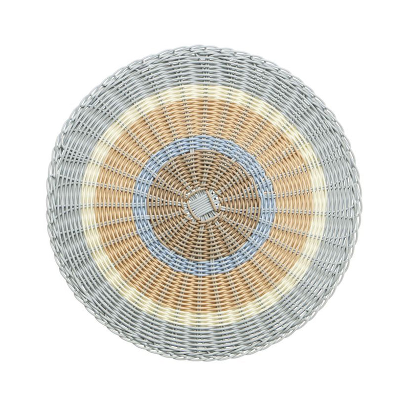 Placemat Ravello Woven  38cm - Natural & Bluex