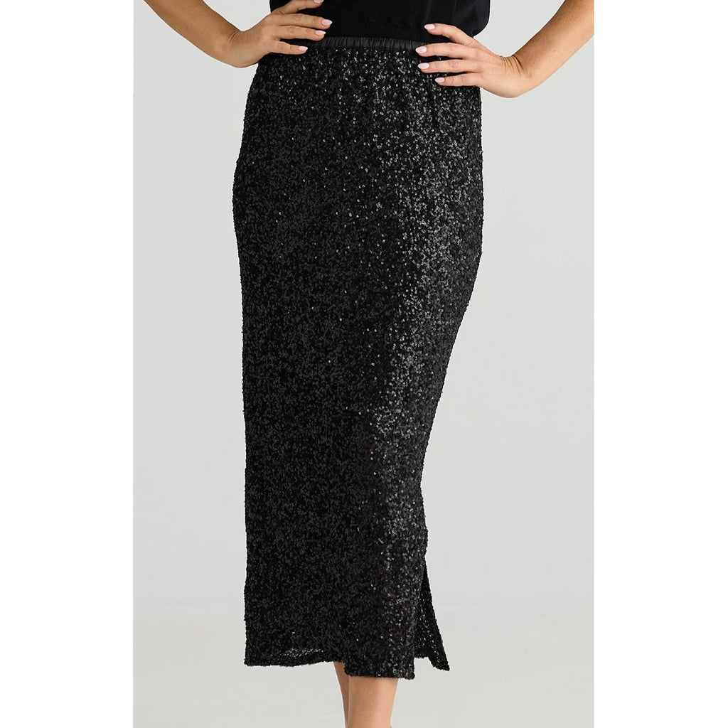 Skirt Razzle Black Sequin