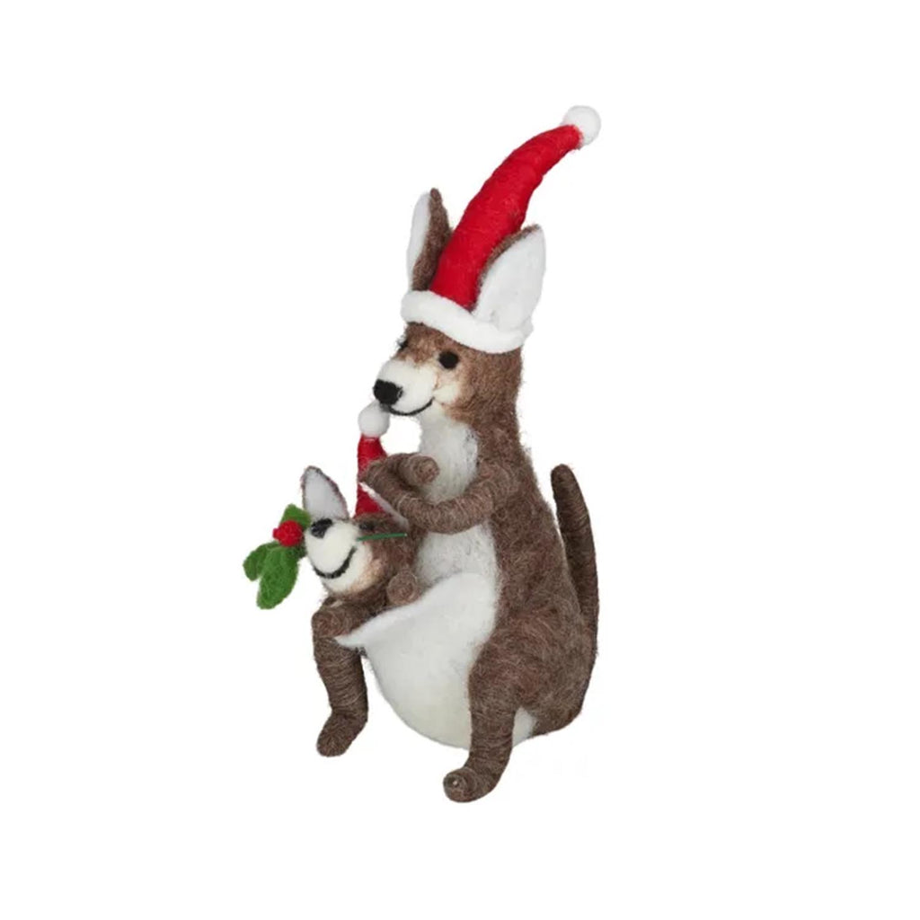 Roo&Joey Hanging Orn Felt 7x16cm Brown