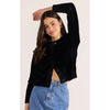 Knit Rowan Fluffy Cardi - Black