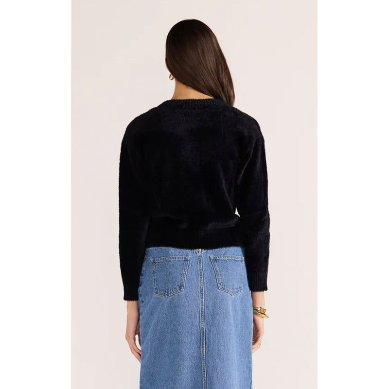 Knit Rowan Fluffy Cardi - Black
