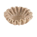 Bowl Marble Ruffle 15cm - Travertine