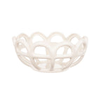 Bowl Rye Stoneware Round Woven Basket