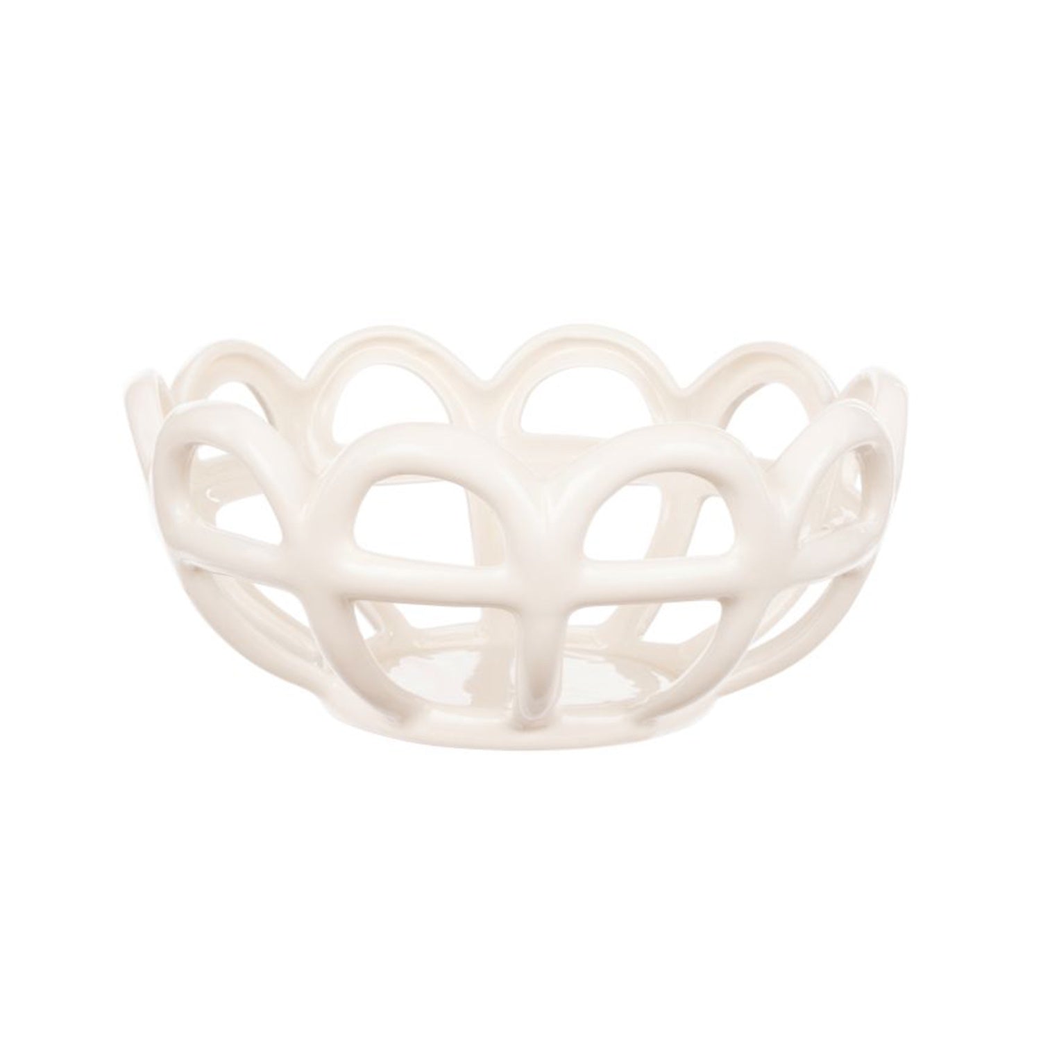 Bowl Rye Stoneware Round Woven Basket