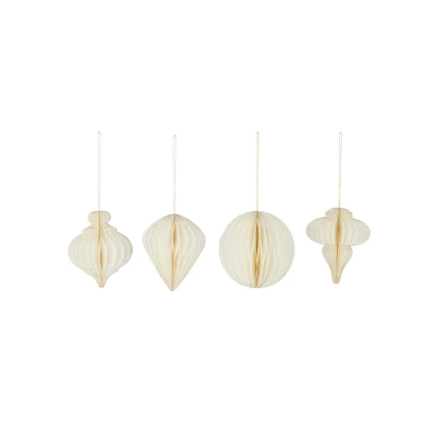 S/4 Hanging Paper Decoration 12x12cm