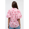 Top Strawberry Shirt - Pink Stripe