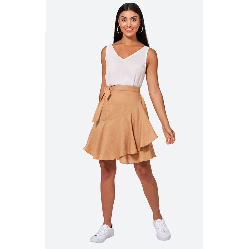 Skirt La Vie Mini Wrap - Caramel