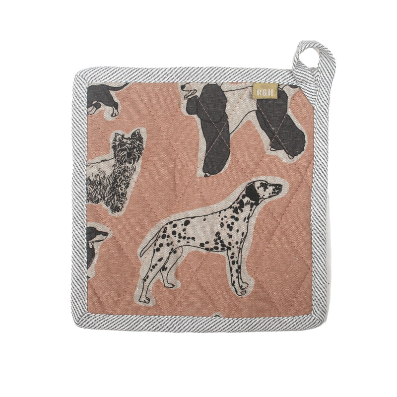 Pot Holder Woof - Salmon Pink