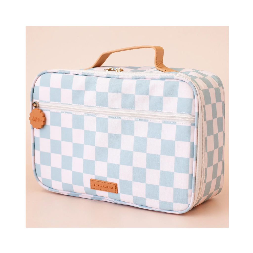 Lunch Bag Large - Sage Check