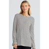 Top Sana LS Black Stripe